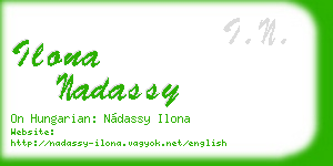 ilona nadassy business card